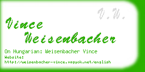 vince weisenbacher business card